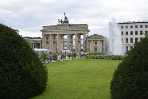 BERLIN, GERMANY, AUGUST 18:The famous Brandenburger Tor of Berlin, Germany on August 18, 2013.