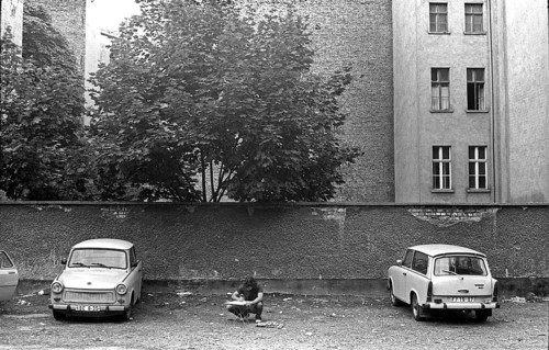 GDR, Berlin, 07. 07. 1986, the car park between Schönhauser Allee and Kastanienallee . . (Summer