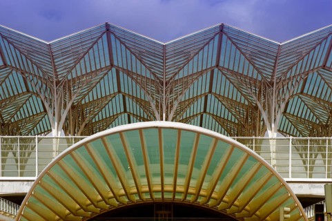 Lisbon Oriente Station, Park Nations, Lisboa, East Station, Gare do, architect Santiagio Calatrava,
