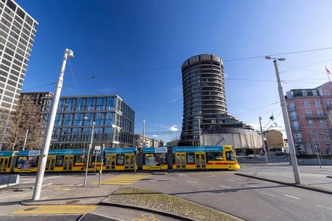 Building of the Bank for International Settlements (BIS), Centralbahnplatz, SBB railway station,