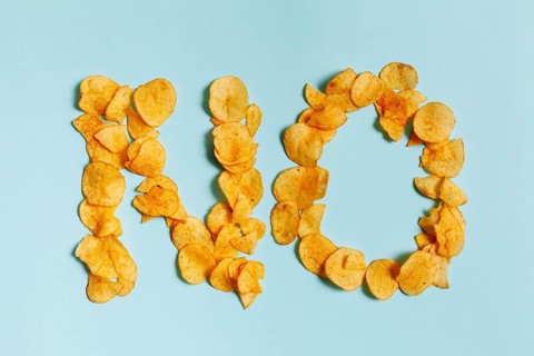 Say no unhealthy snacl