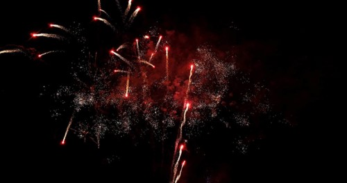 Fireworks at Deauville in Normandy