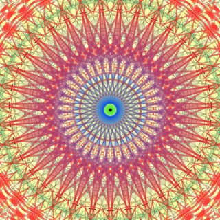 Esoteric spiritual energy images. Abstract coloured mandala