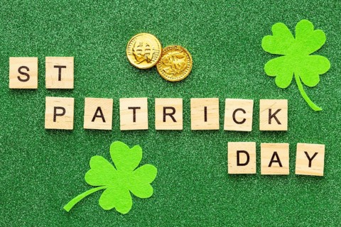 St patrick day celebration view