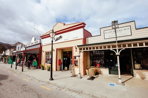 Arrowtown, New Zealand, September 25 2019: The historic gold mining town of Arrowtown in New