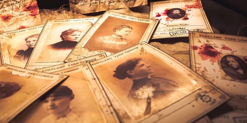 Jack the Ripper victims, London Scotland Yard, 1888. The killer murdered 12 women. Pictures with