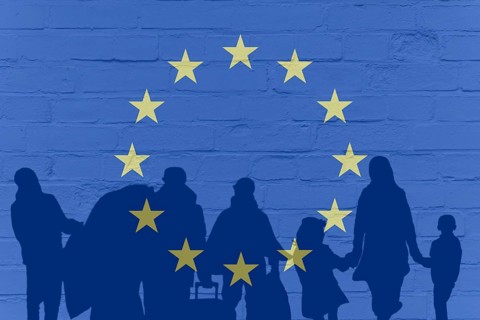 Arrival of refugees in Europe