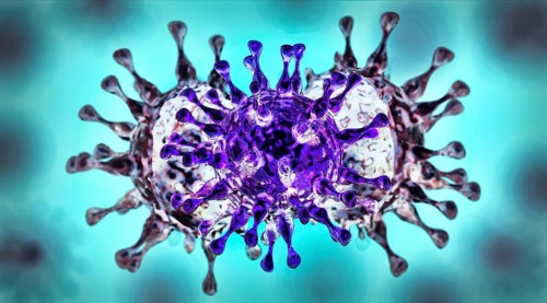 Symbolic image on the subject of virus mutation