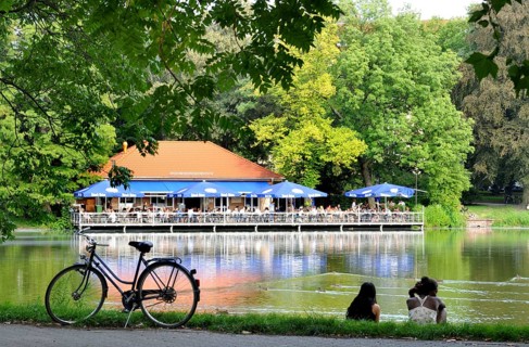 Boathouse Stella, Lietzensee, Berlin-Charlottenburg, Berlin, Germany, Europe