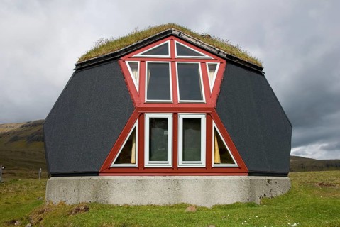 Holiday home, Grassodenhaus, Kvivik, Streymoy Island, Faroe Islands, Denmark, Europe