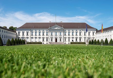 2019-07-24 Berlin, Germany: Bellevue Palace, Schloss Bellevue, in Tiergarten district, residence of