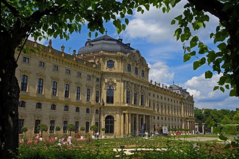 Wurzburg, Würzburg, Residenz, Würzburg Residenz, Hofgarten Park, Hof Garden, UNESCO World Heritage