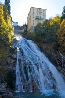 Waterfall of the Gasteiner Ach in Bad Gastein, Pongau in Salzburger Land, Austria, Europe