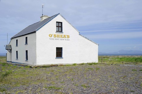 Pub O'Sheas 'Next Pint New York', Valentia, Ring of Valentia, County Kerry, Last Guinness in front