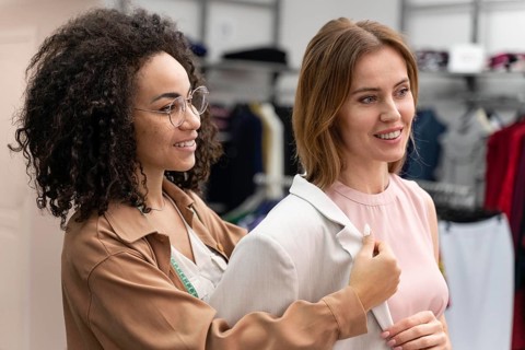 Female personal shopper helping cutomer 3