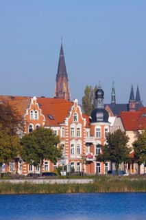 Old Town, State Museum and Cathedral, Schwerin, Mecklenburg-Western Pomerania, Germany, Europe