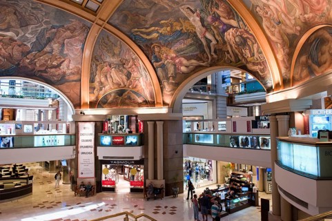 Galerias Pacifico, Pacific Gallery, painted ceiling vault, Buenos Aires, Argentina, South America