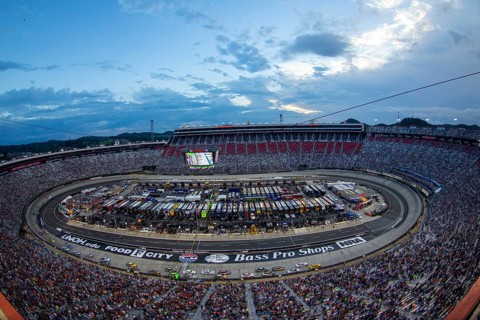 August 18, 2018, Bristol, Tennessee, USA: The Monster Energy NASCAR Cup Series teams take to the