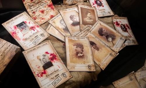 Jack the Ripper victims, London Scotland Yard, 1888. The killer murdered 12 women. Pictures with