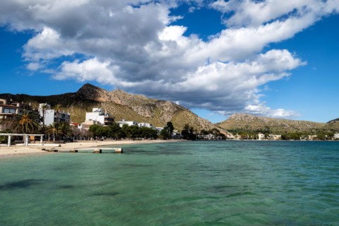 Port de Pollença or Pollensa, Serra de Tramuntana, Majorca, Balearic Islands, Spain, Europe