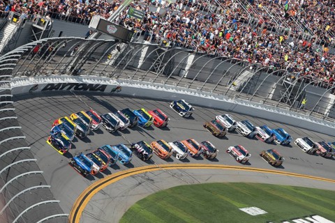 February 17, 2019, Daytona Beach, Florida, USA: The Monster Energy NASCAR Cup Series teams take to