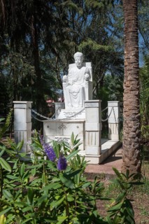 Statue of Patriarch Abune Petros, Trinity Cathedral, Addis Ababa, Ethiopia, Kiddist Selassie,