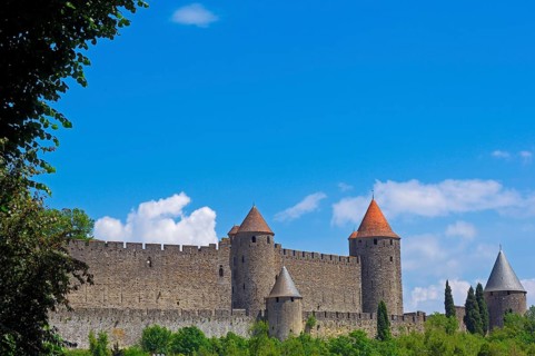 La Cite, Carcassonne, Aude, Languedoc-Roussillon, France, Europe
