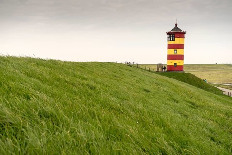 Pilsum lighthouse, Pilsum, East Frisia, Lower Saxony, Germany, Europe