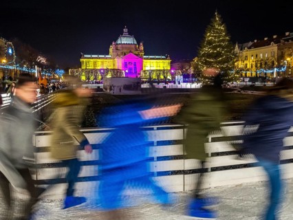 Ice Skating in Advent in Zagreb