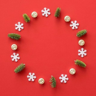 Christmas eve elements with copy space