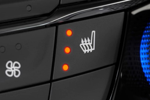 Seat heating in the car switched on
