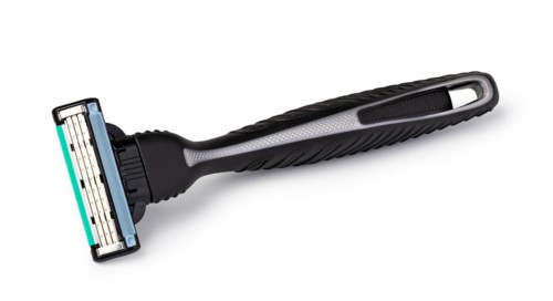 Shaving razor instrument isolated on a white background