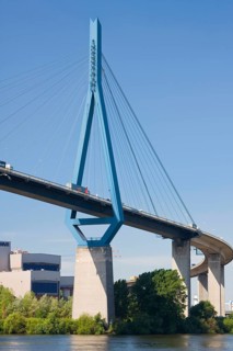 Koehlbrand Bridge over the Elbe, Hamburg, Köhlbrand Bridge, Germany, Europe