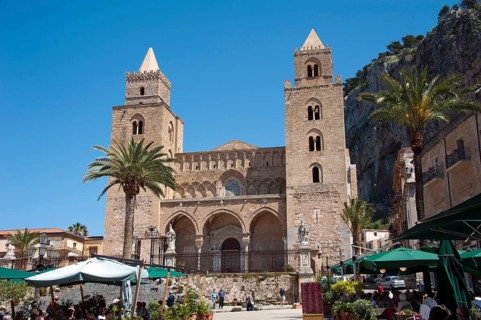 Cathedral, Old Town, Cefalu, Province of Palermo, Sicily, Italy, Europe