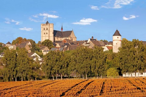 Collegiate Church of St. Martin and St. Severus, Eulenturm, Münstermaifeld, Rhineland-Palatinate,