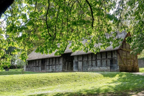CARDIFF, UK - APRIL 27 : Stryd Lydan Barn at St Fagans National Museum of History in Cardiff on
