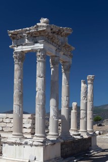 Temple of Trajan, Bergama, Izmir, Turkey, Asia