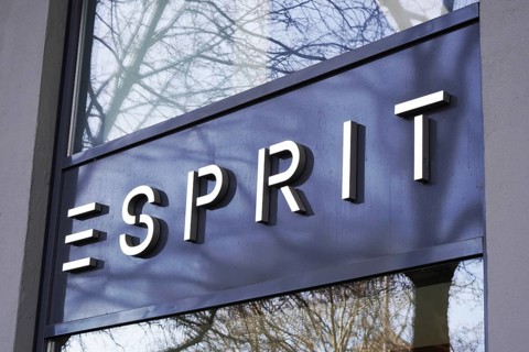 Hannover, Germany - March 2, 2020: Esprit brand name sign at local fashion retail store