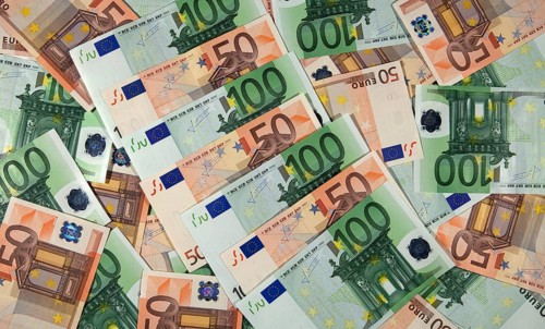 Euros Money, 50 and 100 Bank Notes