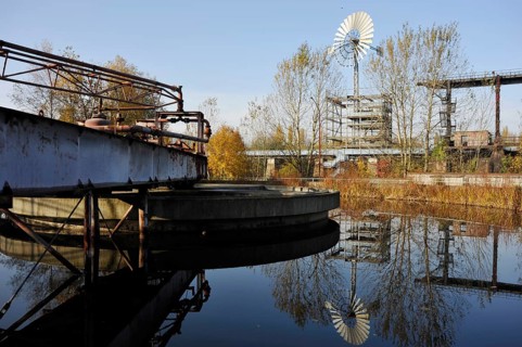 Disused industrial site, Route Industriekultur, Duisburg-Nord Landscape Park, formerly Meiderich