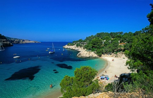 Cala Salada, Ibiza, Balearic Islands, Spain, Europe