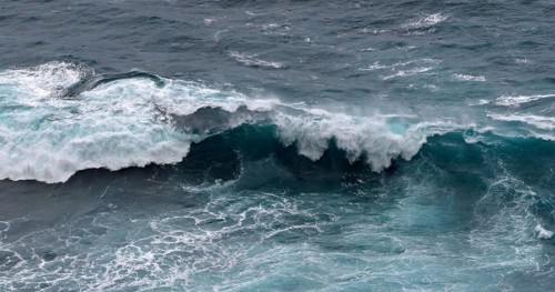Waves in Atlantic Ocean, Porto Moniz, Madeira Island Portugal