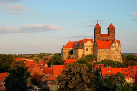 Collegiate Church of St. Servatius, Schlosskirche, Schlossberg, Quedlinburg, Saxony-Anhalt,