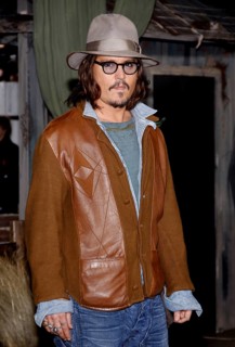 Johnny Depp at the Los Angeles premiere of 'Rango' held at the Regency Village Theatre in Westwood