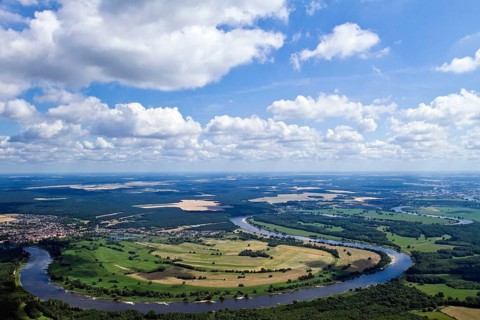 Elbe, east of Coswig, UNESCO biosphere reserve Middle Elbe, Coswig, Saxony-Anhalt, biosphere