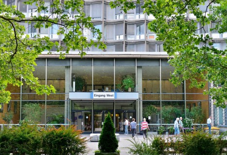 Entrance West, Benjamin Franklin Hospital, Hindenburgdamm, Steglitz, Berlin, Germany, Charite,
