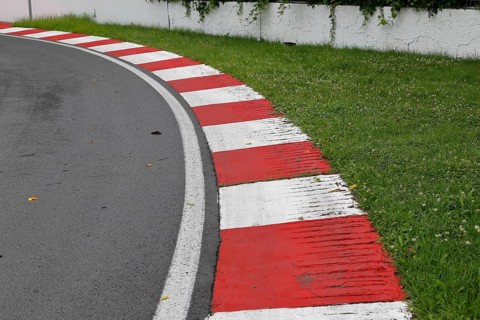 Track markings, F1 Grand Prix Racetrack, Montreal, Province of Quebec, Canada, North America