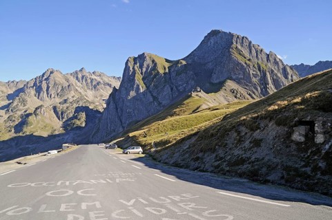 Col du Tourmalet, mountain pass, Bareges, Midi Pyrenees, Pyrenees, Hautes-Pyrenees department,