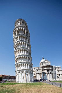 Slate Pisa Tower and Cathedral in Pisa Italy