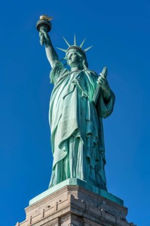 New York. Manhattan.The Statue of Liberty on Liberty Island